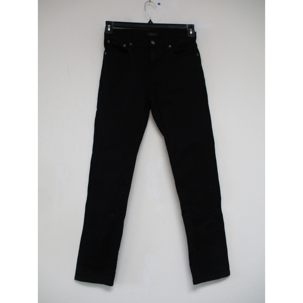 Polo Ralph Lauren Sullivan Slim Jeans Boys 16 Black Straight Leg Stretch Denim